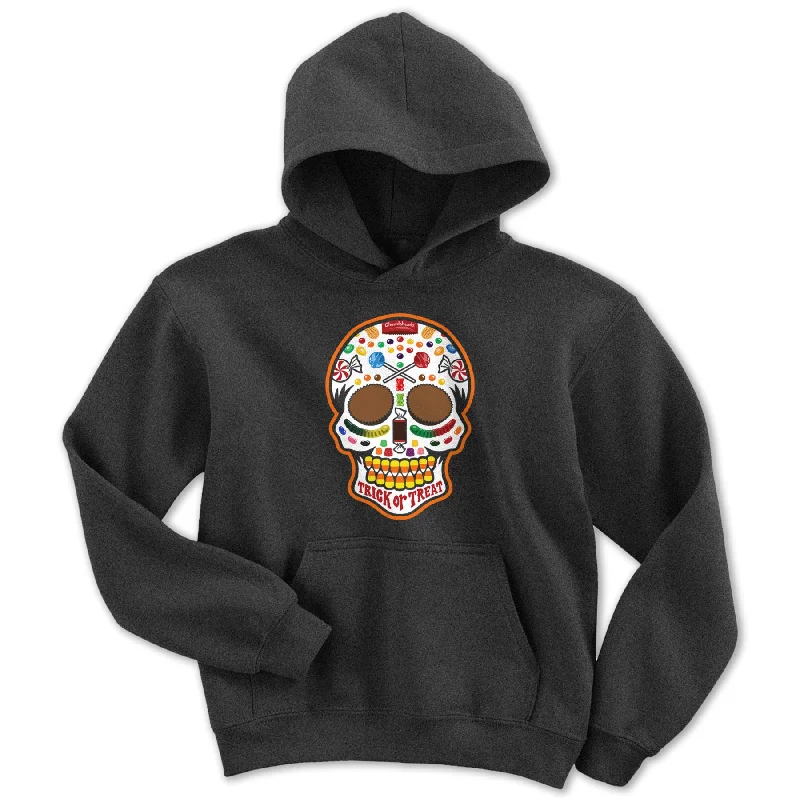 Classic Retro Halloween Candy Dead Head Youth Hoodie