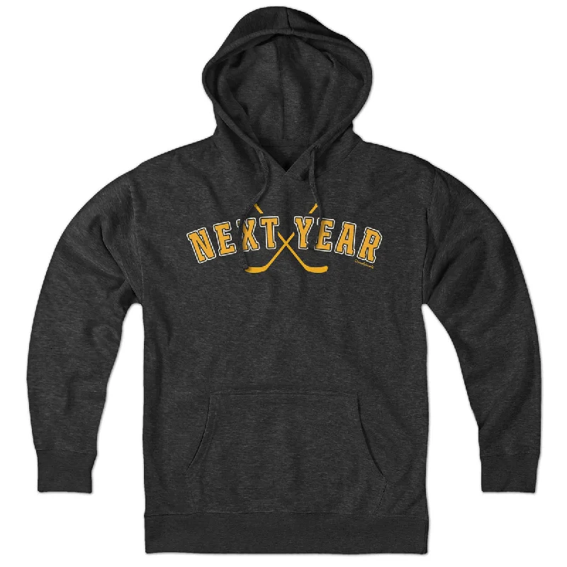 Fashionable And Versatile Next Year Black & Gold Hoodie