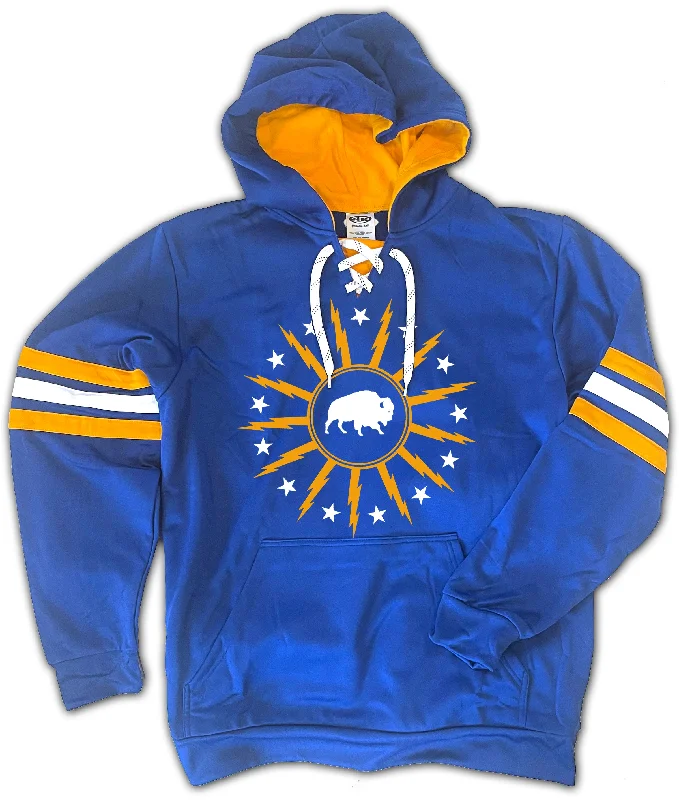 Relaxed Wear Buffalo Bolt Hockey - Jersey Hoodie