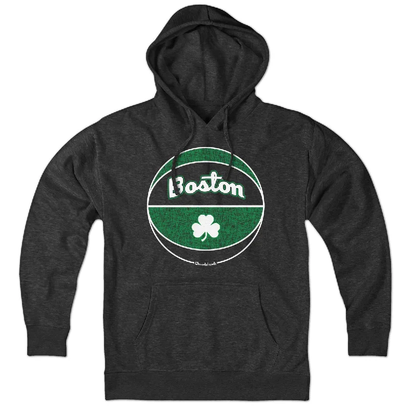 High-end Design Boston Black And Green Basketball Hoodie