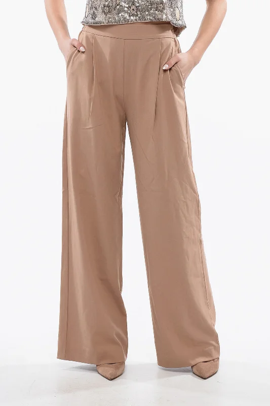 Luxury Classic Allsaints Single Pleated Aleida Palazzo Pants With Drawstring Waist