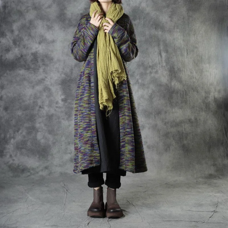 Perfect Tailoring Casual Knit Fall Cardigans Long Sleeve Coat
