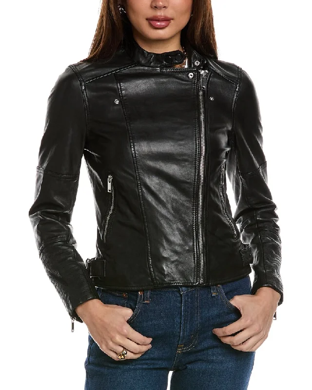 Relaxed Fashion Reiss Tallis Leather Biker Jacket