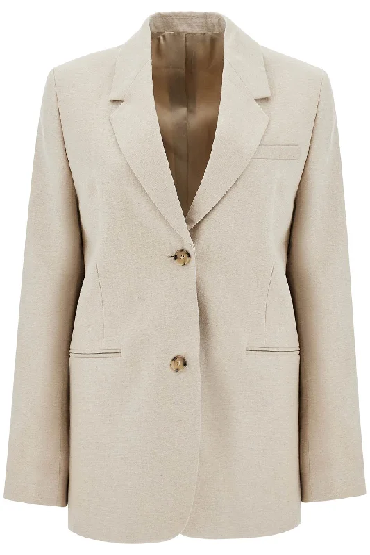 Elegant Temperament Toteme Women's Linen Blend Blazer For