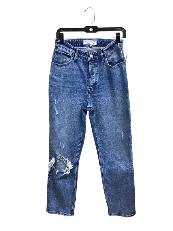 Elegant And Noble Jeans Straight By Abercrombie And Fitch In Blue Denim, Size: 2