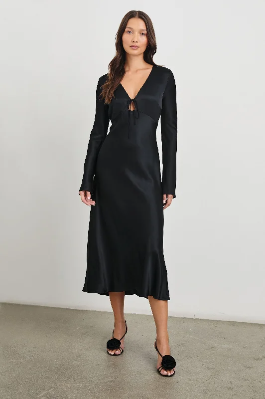Warm Layers AMANDA DRESS - BLACK