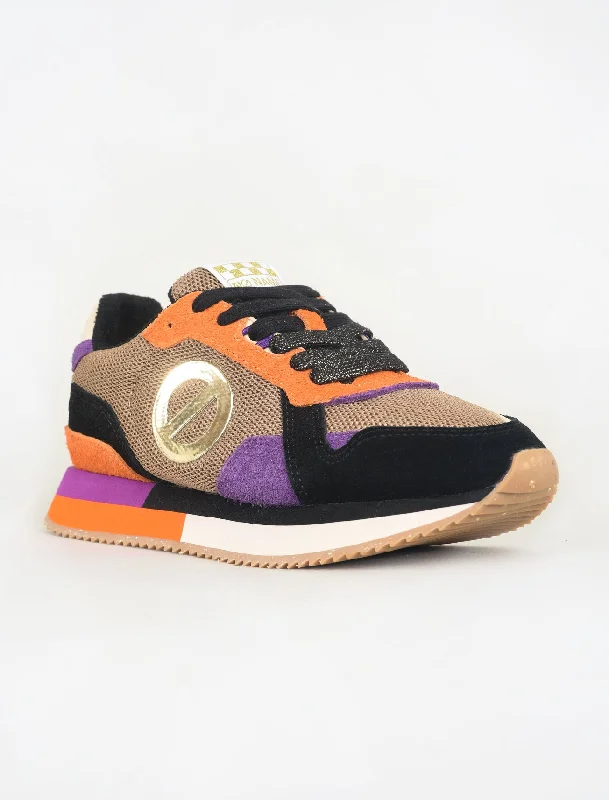 Comfortable Lifestyle Mia New Jogger, Black/Purple/Orange
