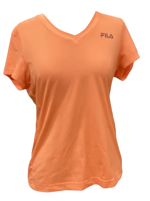 Relaxed Wear Athletic Top Short Sleeve By Fila  Size: M