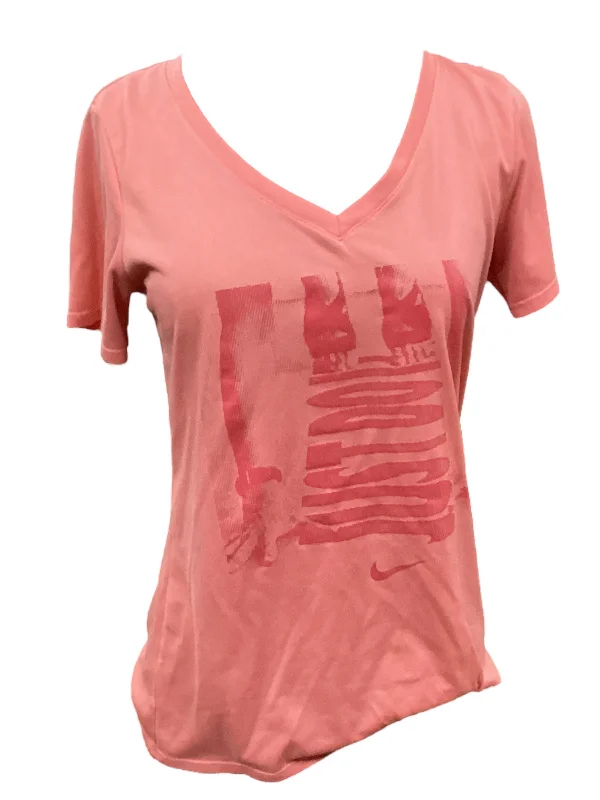 Trendy Layers Athletic Top Short Sleeve By Nike  Size: M