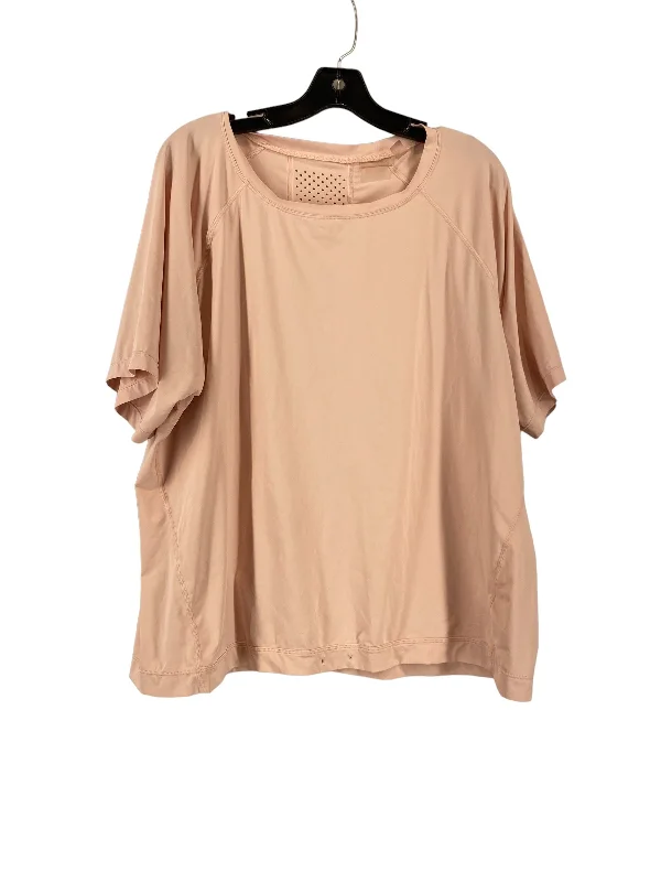 European And American Style Athletic Top Short Sleeve By Zella  Size: 2x