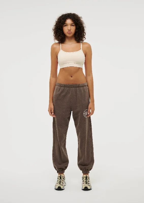 Exquisite Tailoring PHOENIX TRACKPANT IN WASHED CHESTNUT