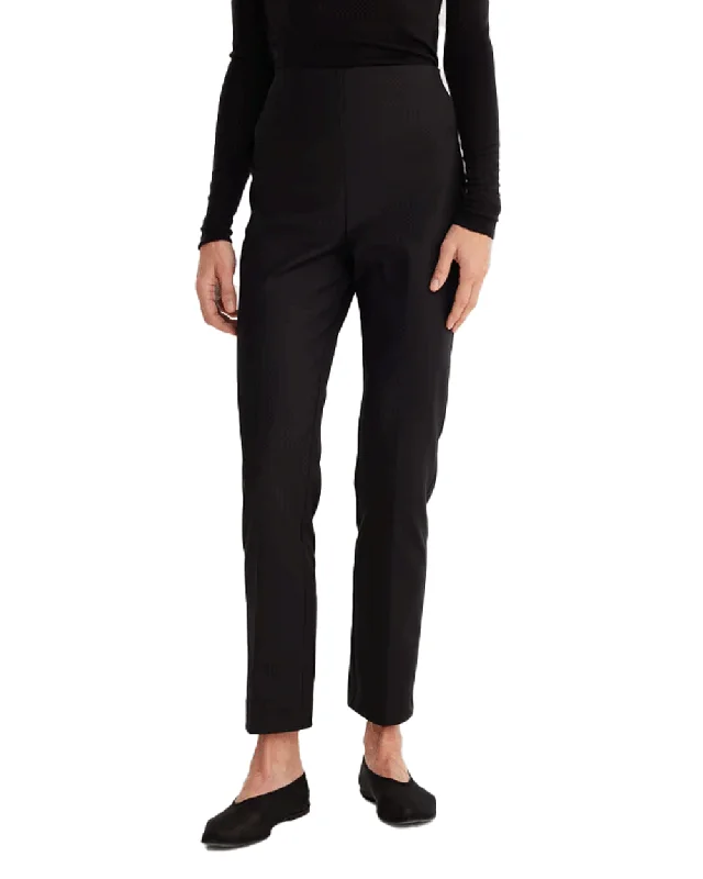 Comfortable Jeans Black Cigarette Leg Trousers