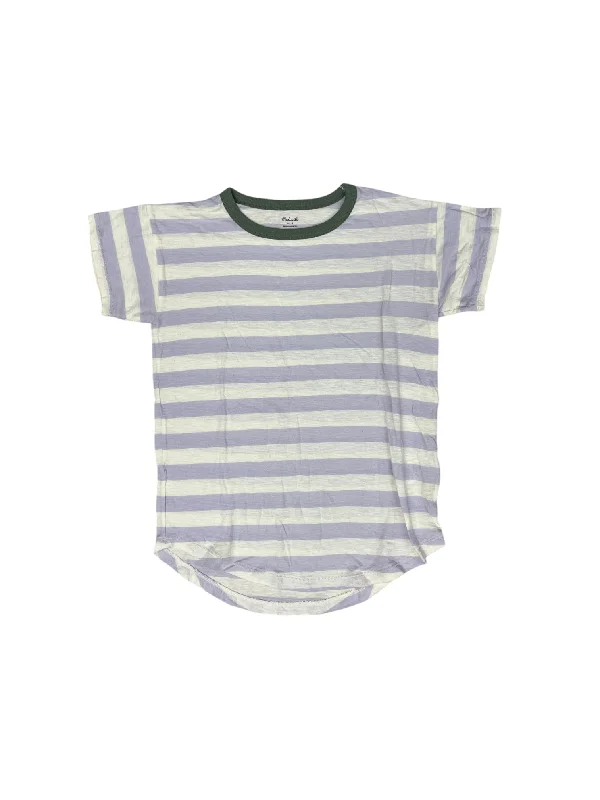 Comfortable Wear Top Short Sleeve By Madewell In Striped Pattern, Size: S