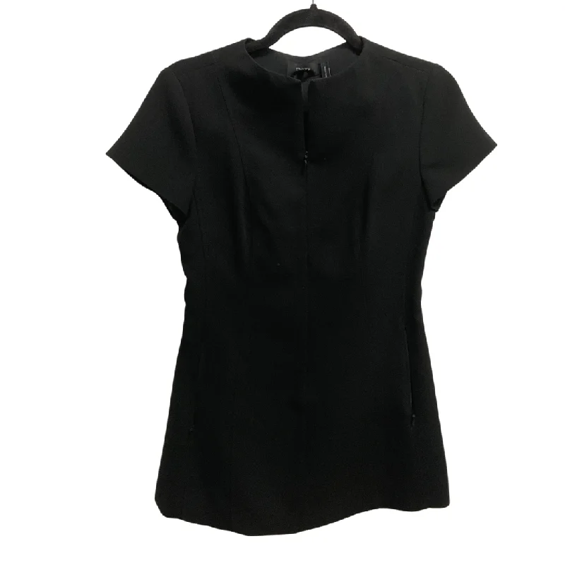 Comfy Pants Top Short Sleeve By Theory In Black, Size: Xxs