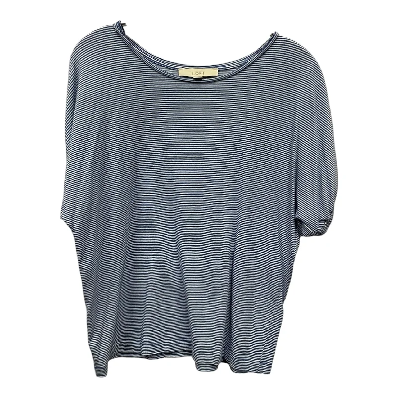Soft Feel Top Ss By Loft In Blue, Size:S