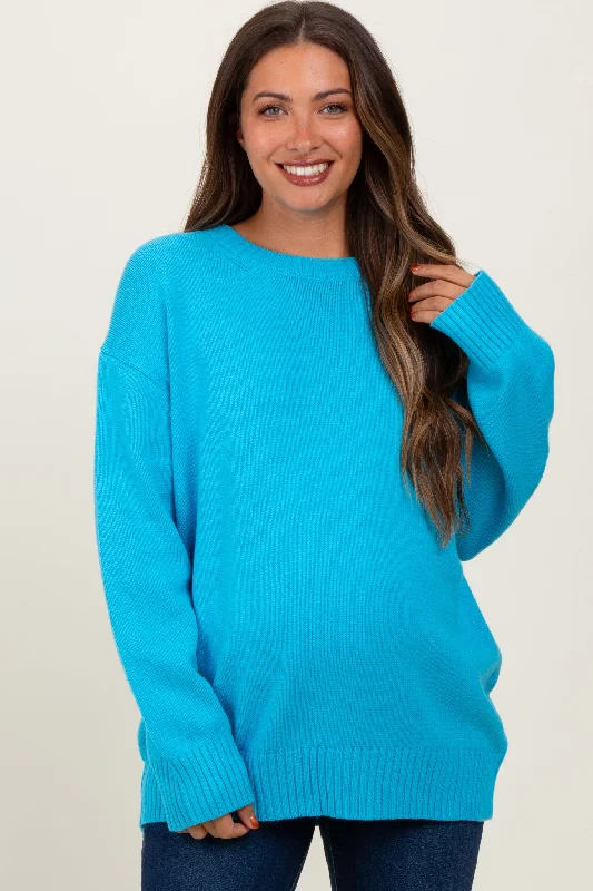 Soft Wear Aqua Soft Knit Basic Maternity Sweater