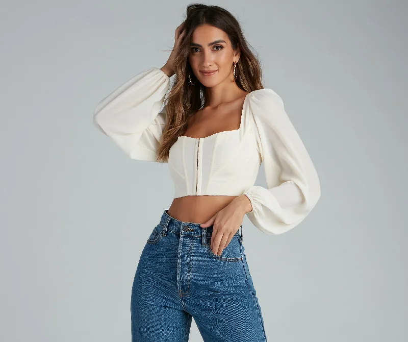 Fashionable Items Day Dreams Corset Crepe Top