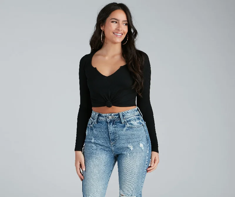 Exquisite Tailoring Effortless And Trendy Crop Top