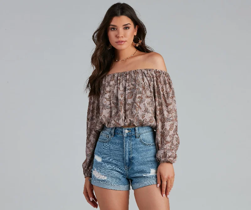 Cozy Dress Effortless Beauty Boho Cropped Blouse