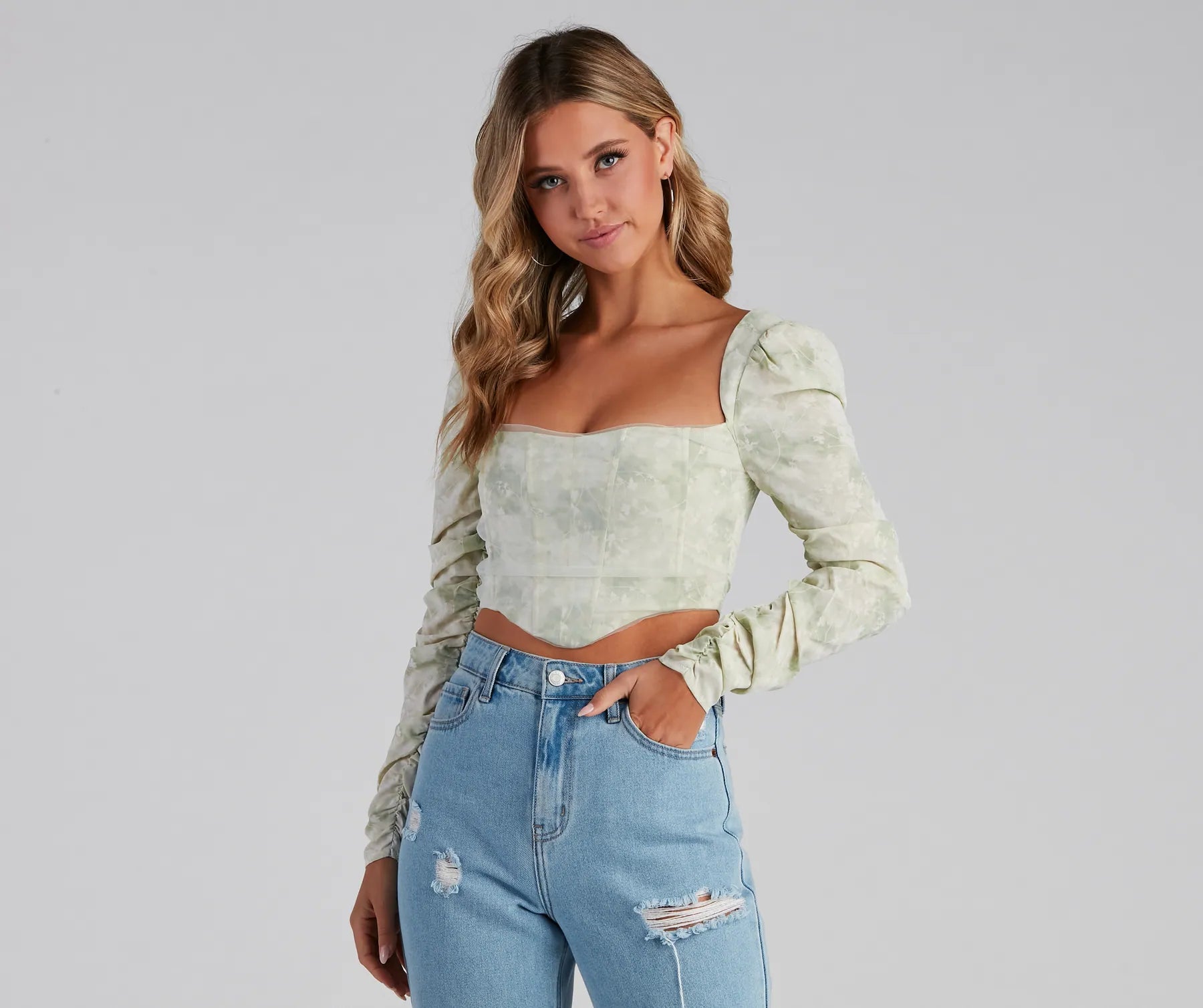 Advanced Design Passion For Florals Corset Top